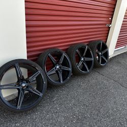 22 Inch Staggered Asanti Rims And Tires 