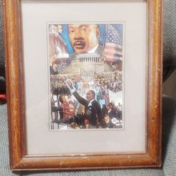 MLK Speech Holographic Art Framed