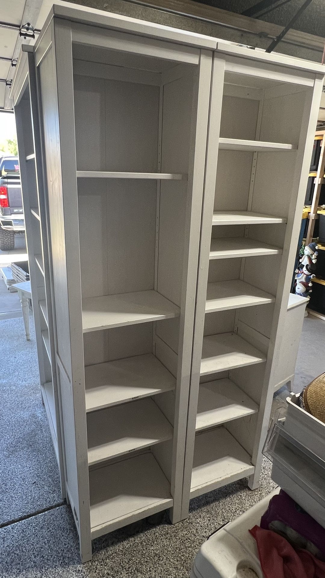 White Ikea Boom Shelves Set Of Two