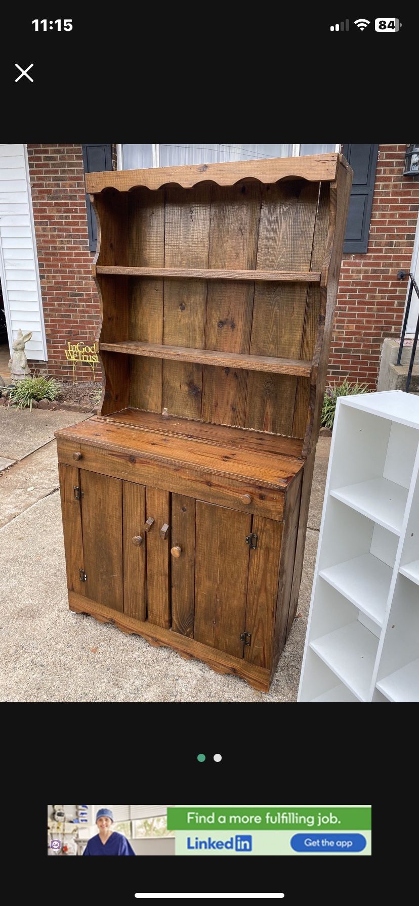 Antique Hutch.
