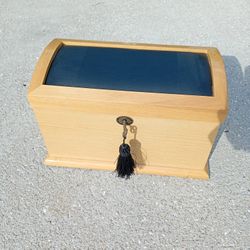 New Keyed Wooden Box