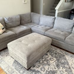 L shape Sofa w/ ottoman