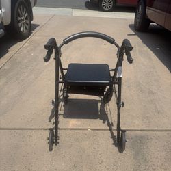 Lightweight Rollator Walker with Seat & Storage – Foldable & Compact