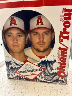 ⚾️LA Anaheim Angels Shohei Ohtani and Mike Trout Dual Bobblehead