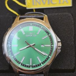 Invicta Celestial 47808 – Green Dial / Black Leather Strap