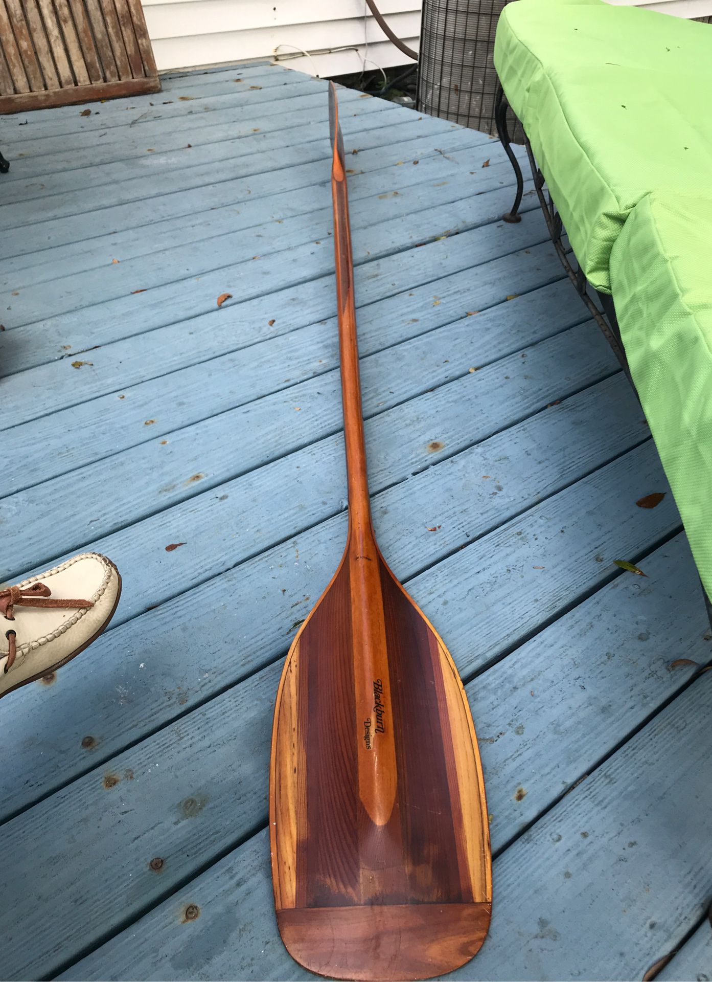 Kayak hand carved wood paddle