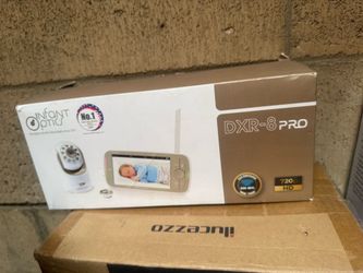 Infant Optics DXR-8 PRO Video Baby Monitor, 720P HD Resolution 5" Display, Patented A.N.R. (Active Noise Reduction), No WiFi, Pan Tilt Zoom, and Inter