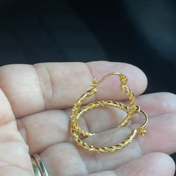 14k gold plated  earrings