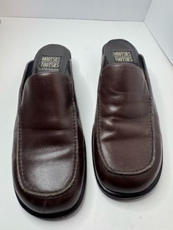 Mootsies Tootsies Oblige Brown Leather Mules Women's Size 9M
