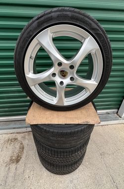 18” Porsche 911 Boxster Cayman Turbo S Sport Factory OEM Wheels Rims Tires 18 inch