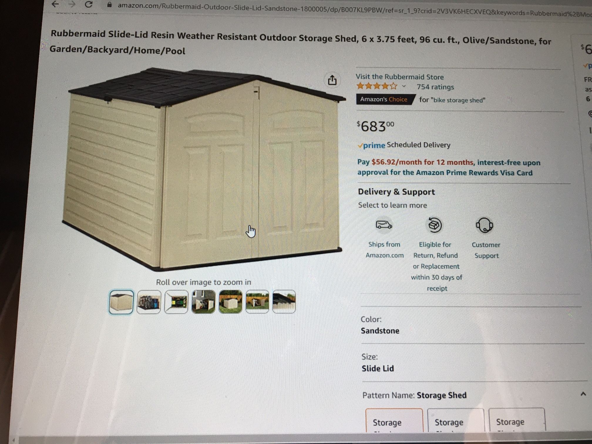Great Condition Rubbermaid Shed. Taken Apart For Easy Pick Up. Set up