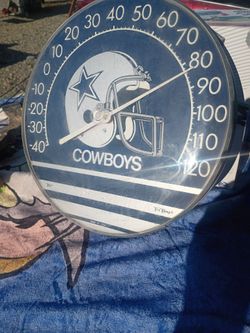Rare Dallas cowboys thermometer Made in USA.