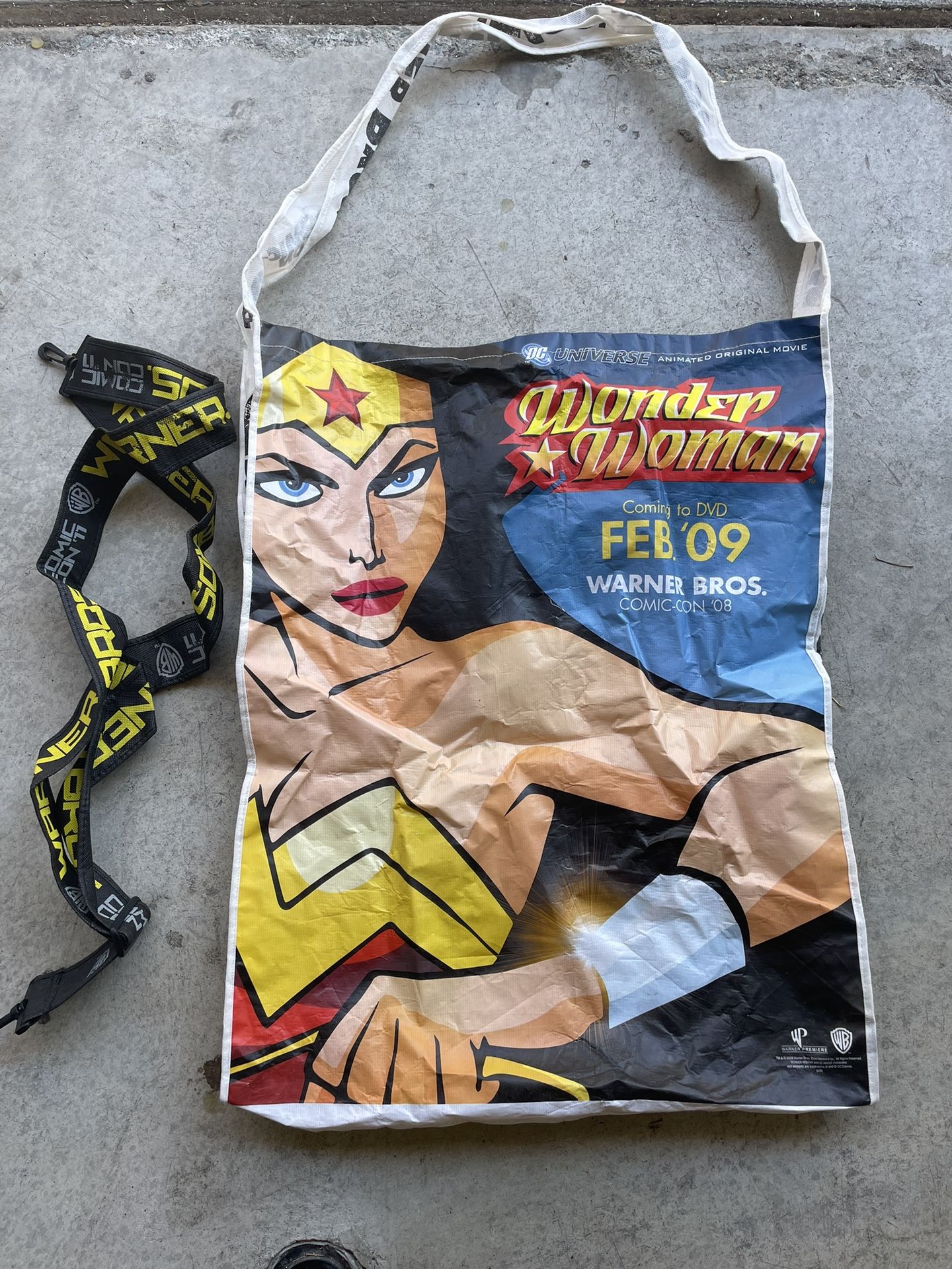 Comic Con Wonder Women Large Tote Bag 