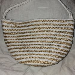 Cotton And Jute Beach Style Bag