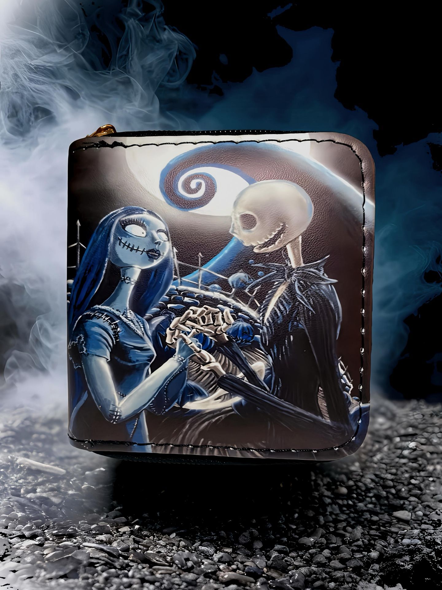 🖤 Step into Halloween Town with this hauntingly beautiful Nightmare Before Christmas wallet! 🖤
