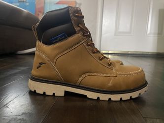 Steel toed boots size 10