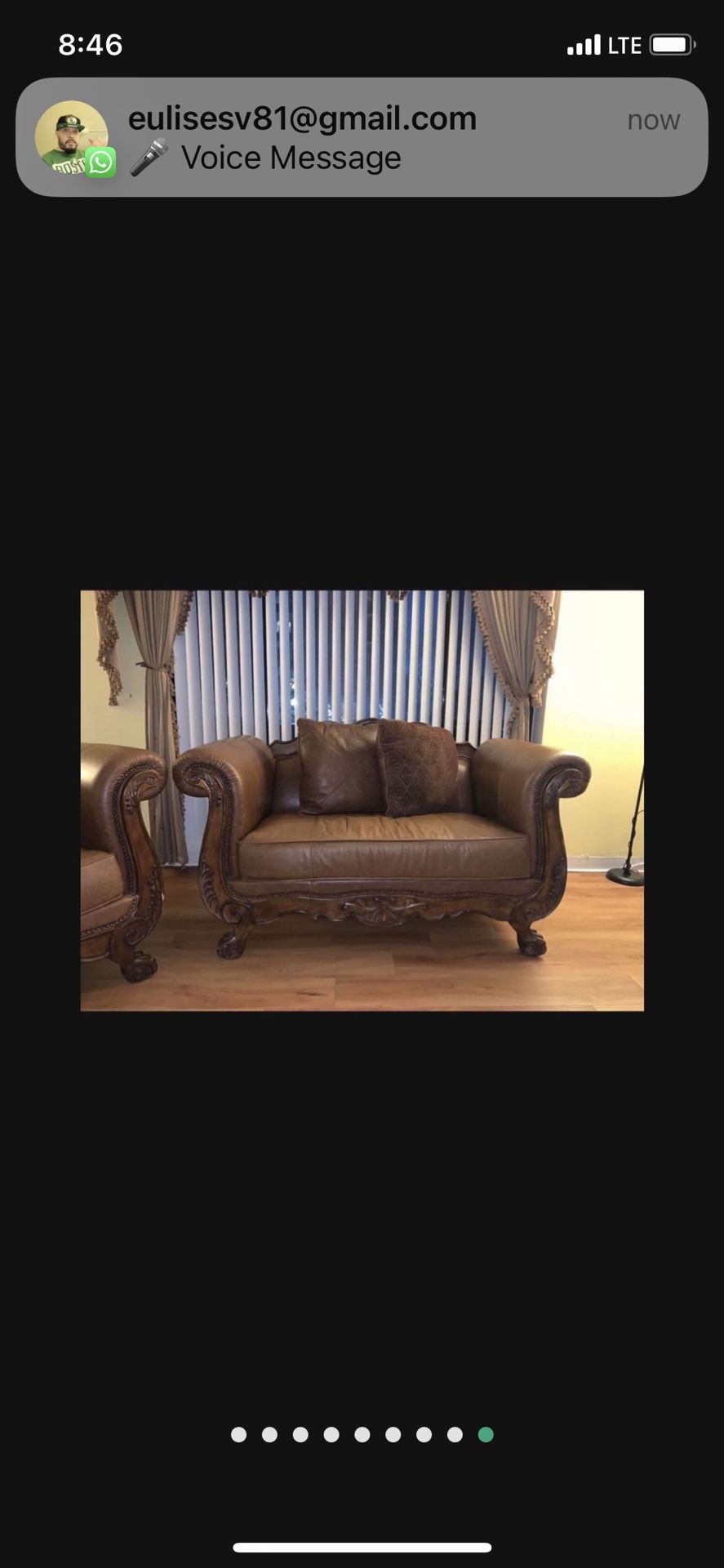 Leather sofa