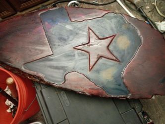 Custom built oak table top