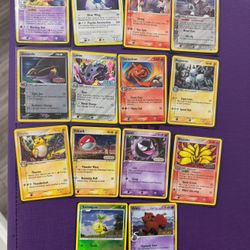 Mid era/ vintage stamped pokemon cards 
