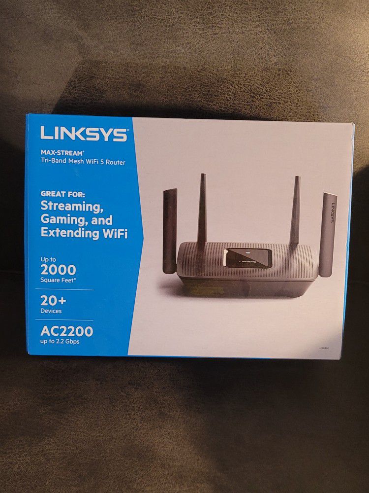 Linksys MAX-STREAM Tri-Band Mesh WiFi 5 Router 