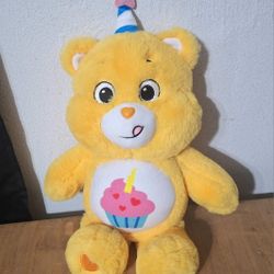Like New!! Care Bears Birthday Bear Lights Up and Sings 2021 Plush 13" Stuffed Animal 
