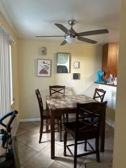 Tall Dining Room Table Set