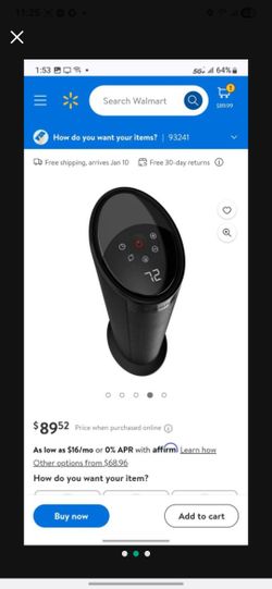 New 22" tower heater with remote $45

Calenton nuevo con control $45