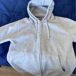 “Light Gray” Zip Up Hoodie 