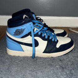 Jordan 1 “obsidian” Size 9.5 Used No Box 