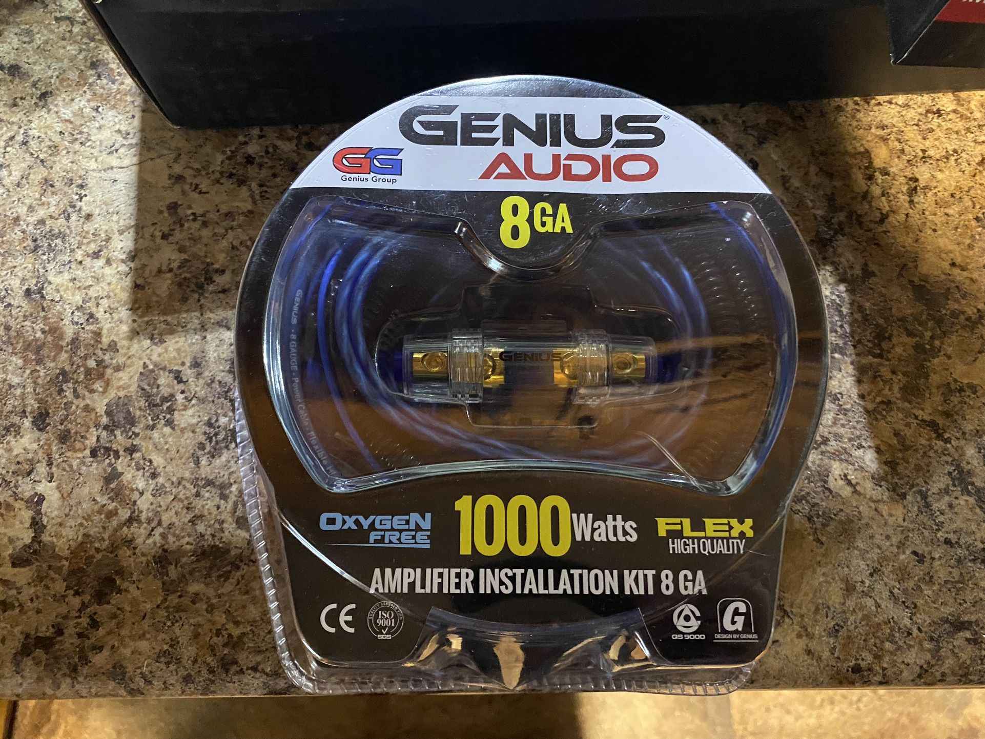 New Genius Audio 8 Gauge Car Amplifier Wiring Kit $30 Each  