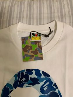 White and blue Bape shirt