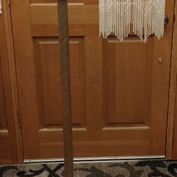 Vintage Floor Lamp Beaded Glass Shade