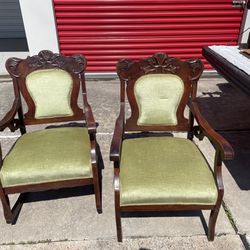Antique Chairs (One Rolling)