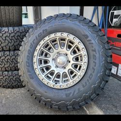 17" FUEL rims w / 33" Bfgoodrich KO2 tires 