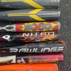 Easton Ghost X Hyperlite Youth X 2 And 5 Other Bats 