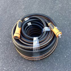 Giraffe Tools Garden Hose 100ft x 5/8",  Heavy Duty,Male to Female Fittings 150 PSI