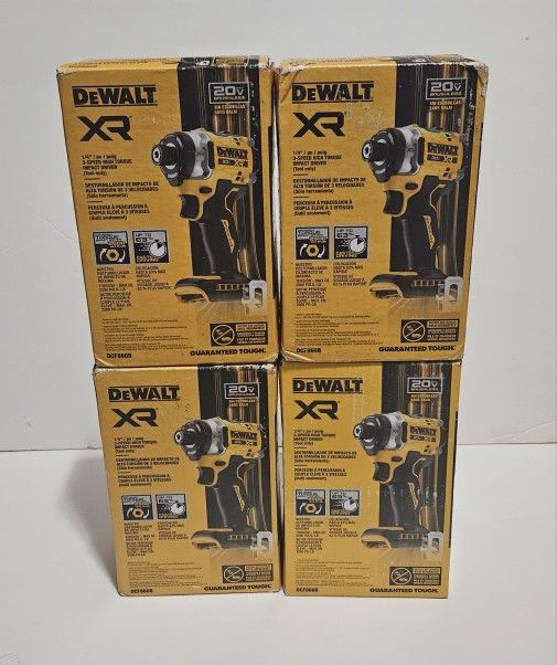 DEWALT XR 1/4" 3-SPEED HIGH TORQUE IMPACT DRIVER 