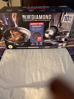 Blue Diamond Diamond Bond 10-Piece Cookware Set