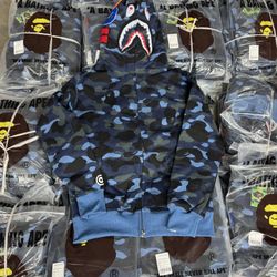 Blue Bape Zip - ALL SIZES 300+ PCS