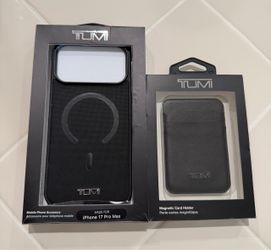 Iphone 17 pro max case Genuine Tumi wallet and case