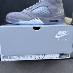New Air Jordan 5 Wolf Grey 12.5