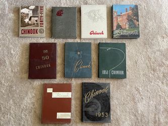 Washington State University WSU Chinook Yearbooks