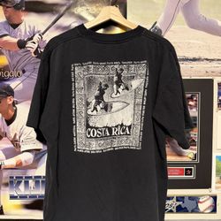 Vintage Surfing Costa Rica Short Sleeve T-Shirt Men’s Size XL Black 