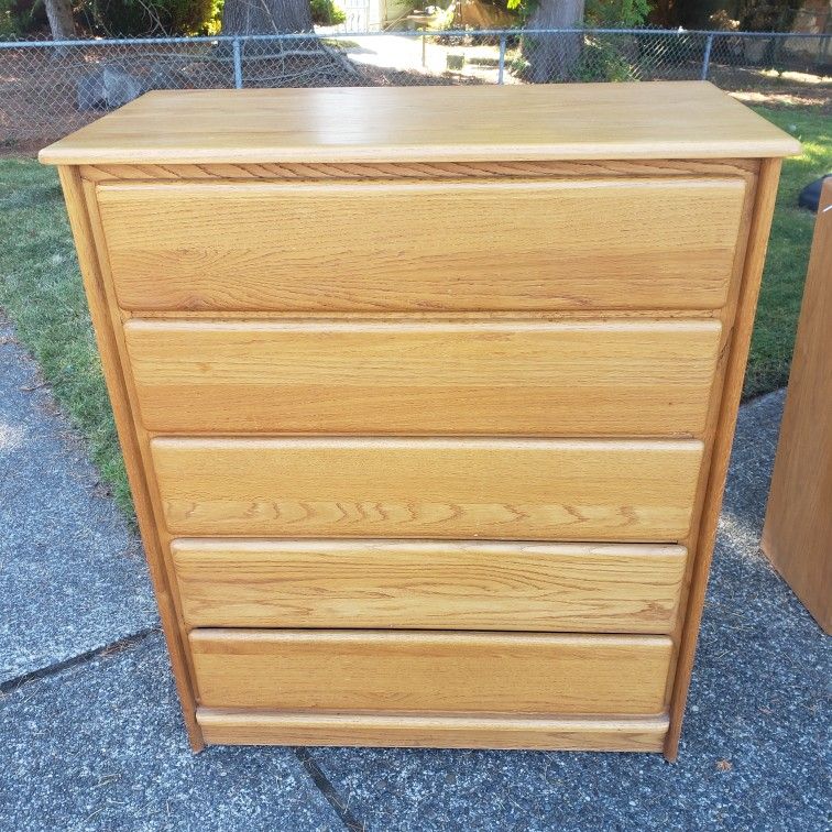 Solid Oak Dresser