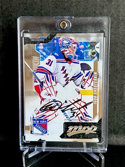 2026-27 Upper Deck Hockey MVP Igor Shesterkin Gold Script #144 Rangers One-Touch SP