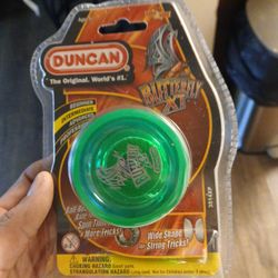 Duncan Butterfly XT Yo-Yo Ball Bearing Axle for Tricks Green & Blue Intermediate