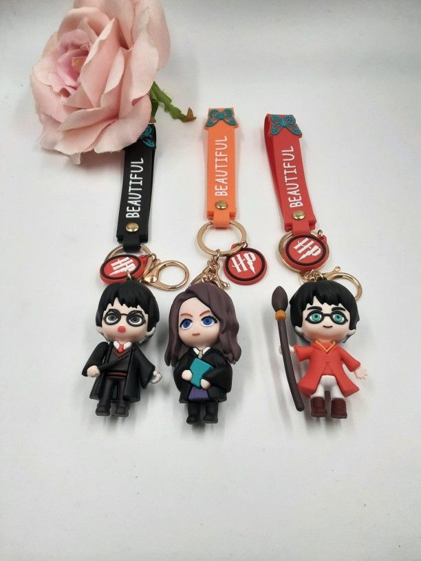 3pc Harry Potter Keychains