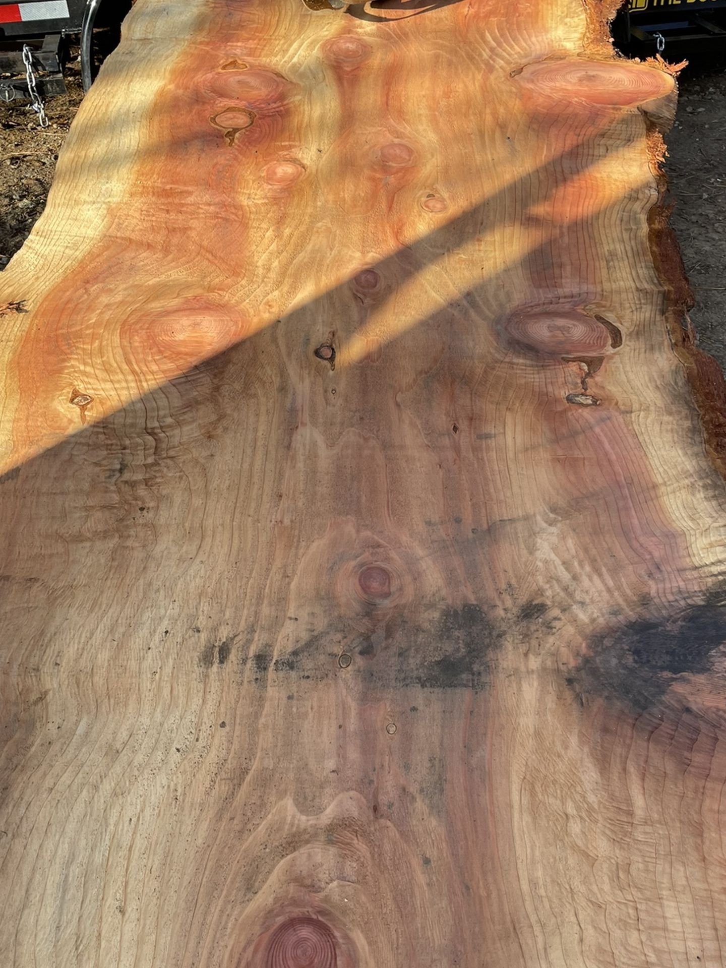 Beautiful Redwood Slabs Available For Delivery Tomorrow