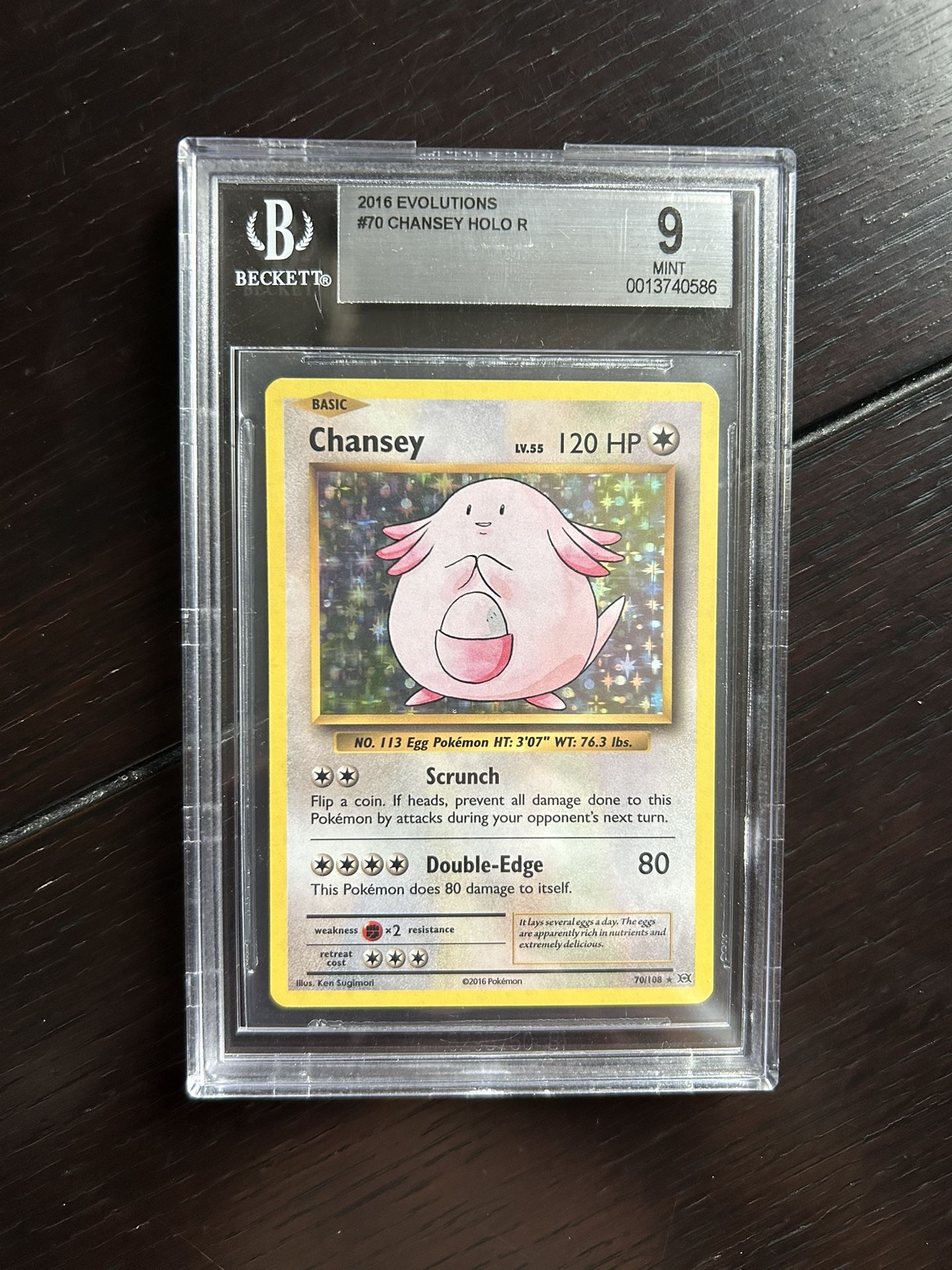 Chansey Holo Base XY Evolutions Mint