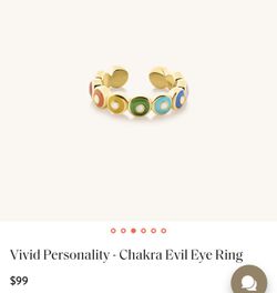 Chakra Evil Eye Ring